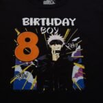 Personalized Gatoru t-Shirts for Anime Birthdays with Age and Name for The Whole Family, Supplies and Decorations for Gojo's Party White photo review