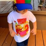Monkey Birthday Shirt Personalized with Age and Name for Theme Party Girls Boys Shirt. White,Black photo review