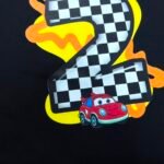 Personalized Birthday Boy T-Shirt | Custom Name and Age Shirt with Red Car Design | Family Matching Birthday Outfits | Sizes 6M-4XL photo review