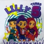 Personalized guerreras Hun Birthday T-Shirt Warrior Trix – Name and Age Customization – Birthday Girl Outfit Kpo White, Black photo review